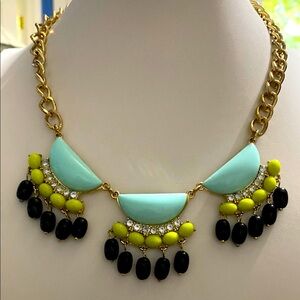 5 for $15 Chic Gold and Turquoise Statement Necklace